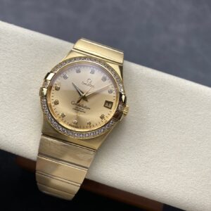 Omega Constellation Series 38Mm 123.55.38.21.58.001 With Gold Dial