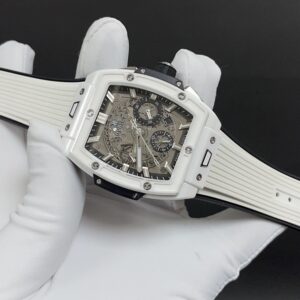 Hublot 42mm Spirit Of Big Bang with White Case and White Rubber Strap
