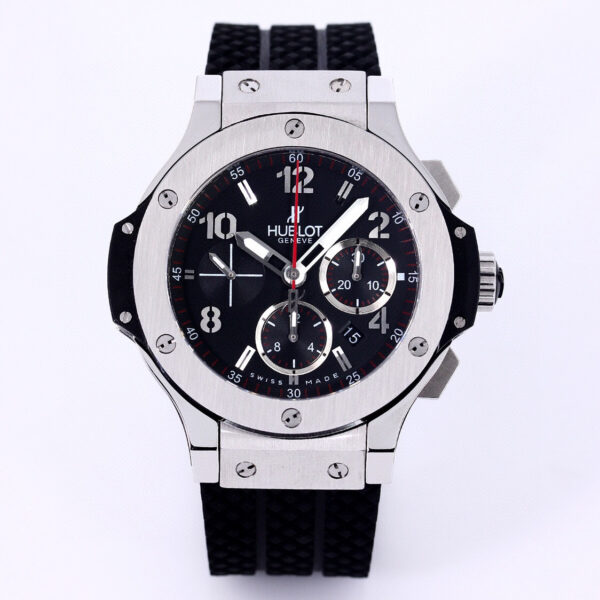 Hublot Big Bang 301.SX.130.RX 44mm Stainless Steel with Black Dial and Black Rubber Strap