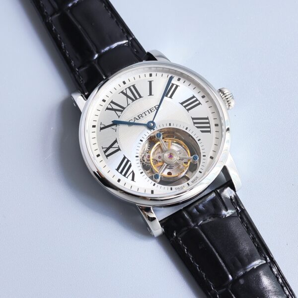 Cartier Rotonde de Cartier Tourbillon W155621 Watch with White Dial 45mm - Image 2
