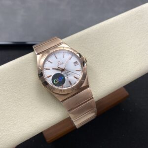 Omega Constellation Series 35Mm 123.50.35.20.02.001 With Silver Dial