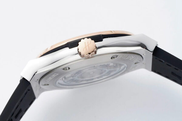 Hublot 42mm with Black Dial and Black Leather Strap - Image 5