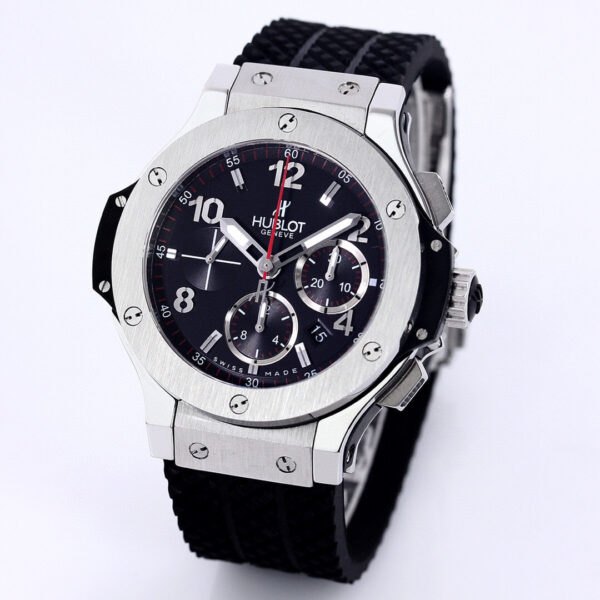 Hublot Big Bang 301.SX.130.RX 44mm Stainless Steel with Black Dial and Black Rubber Strap - Image 3