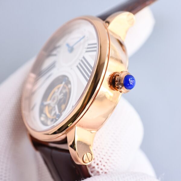Cartier Rotonde de Cartier Tourbillon W1556230 Watch with White Dial 45mm - Image 3