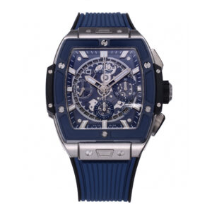 Hublot 42mm Big Bang 642.NL.7170.RX with Blue Dial and Blue Rubber Strap