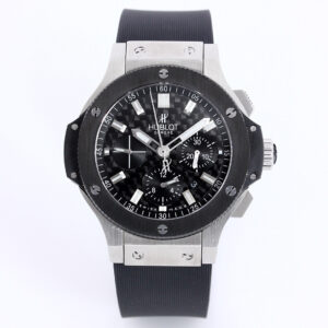 Hublot Big Bang 301.SM.1770.RX Men’s Black Case 44mm Stainless Steel with Black Dial and Rubber Strap.